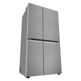 LG 650 Litres 3 Star Frost Free Side by Side Refrigerator (GL- B257HPZ3, Shiny  Steel)