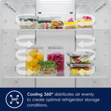 Electrolux 700 Series 431 Litres 1 Star Frost Free Double Door Refrigerator with AI AutoSense (ETM4302C-S, Steel)