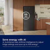 Electrolux 700 Series 431 Litres 1 Star Frost Free Double Door Refrigerator with AI AutoSense (ETM4302C-S, Steel)