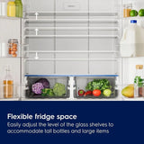 Electrolux 600 Series 547 Litres 4 Star Frost Free French Door Refrigerator (EQE5400D-B, Matt Charcoal Black)