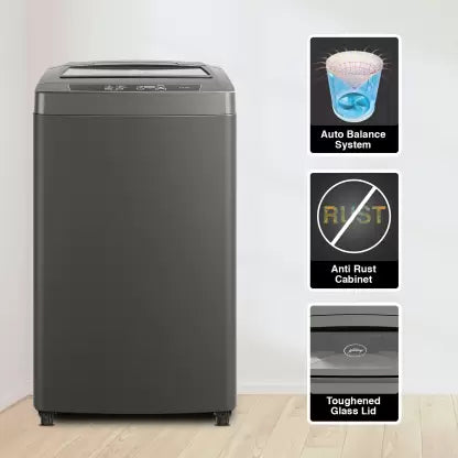 Godrej 7 kg 5 Star with Turbo 6 Pulsator Washing Machine Fully Automatic Top Load Grey  (WTEON 700 AD 5.0 ROGR)