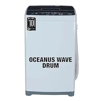 Haier 6 Kg Fully Automatic Washing Machine Appliance with Oceanus Wave Drum, Magic Filter, Balance clean Pulsator, 8 Wash Program (HWM60-AE, Titanium)