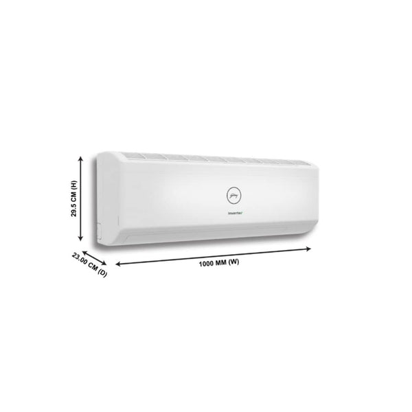 Godrej 2 Ton 3 star 5 in 1 convertible Inverter split AC, 24ITC3-W, 5 Years Comprehensive Warranty (i-sense feature, Hidden display in IDU, Acoustic jacket on compressor, Hydrophillic blue fins)