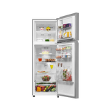 Haier 240L 2 Star Frost Free Double Door Refrigerator (HRF-2901IEBSA-P, Brushline Silver)