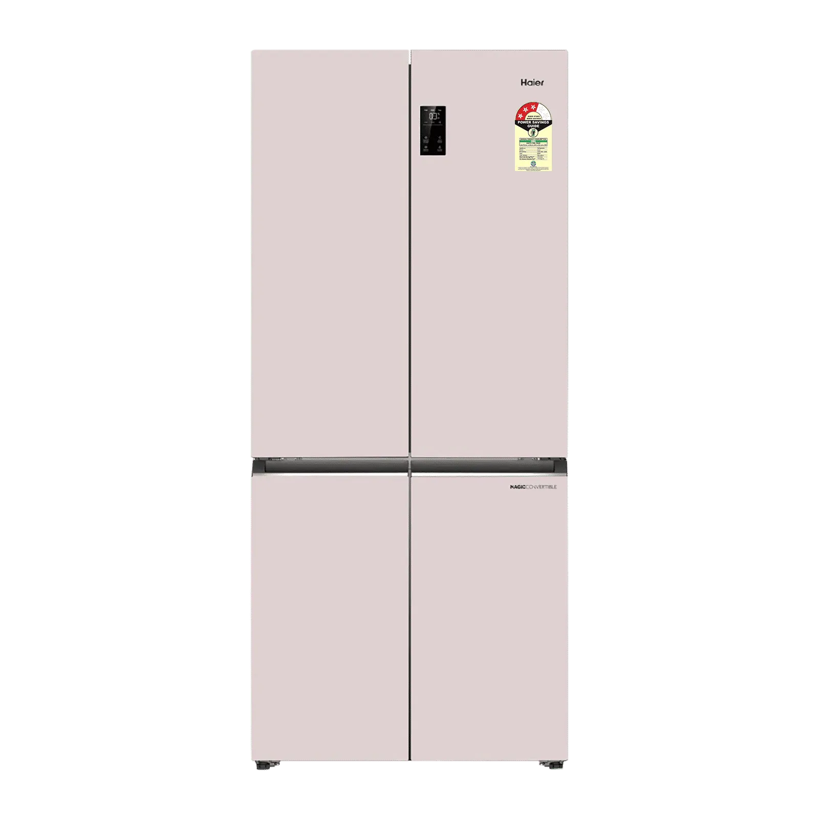 Haier Vogue Lumiere 520 Litres 3 Star Frost Free Side by Side Refrigerator with Digital Display Panel (HRB-600MP, Mauve Pink) (2026 Model)