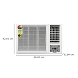 Haier 1.5 Ton 3 Star Inverter Window AC | Copper Condenser | Micro Anti-Bacterial Filter | Powerful Cooling | HWA18-W3NB-PI