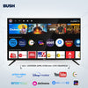 Bush QLED 108 cm (43 inch) Full HD LED Smart Android Based TV 2025 Edition with Remote, Frameless Design and Free to Air channel movie box and Sound bar (QLED-43) BB4300S PRO
