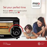 MarQ by Flipkart 33-Litre 33AOTMQB Oven Toaster Grill (OTG) with 4 Skewers and Inbuilt light  (Black)