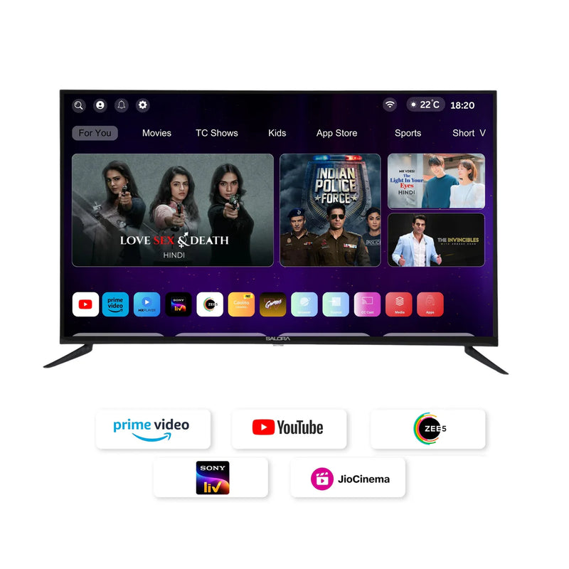 Salora 80 Cm (32 Inches) HD Ready Smart LED Coolita TV SLV-4324 SFC