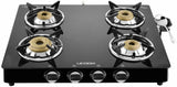 UCOOK JUNTO A Series 4 Burners Glass Top Glass Manual Gas Stove (4 Burners)