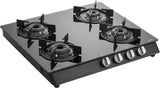 Kaff Glass Automatic Gas Stove  4 Burners