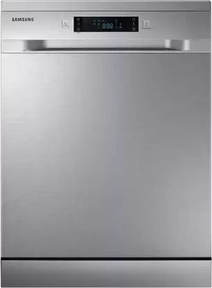 Samsung 13 Place Setting Freestanding Dishwasher with Intensive Wash (DW60M5042FS/TL, Stainless Steel, Stainless Steel Tub,Hygiene Clean, Height Adjustable Rack)