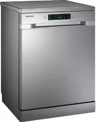 Samsung 13 Place Setting Freestanding Dishwasher with Intensive Wash (DW60M5042FS/TL, Stainless Steel, Stainless Steel Tub,Hygiene Clean, Height Adjustable Rack)
