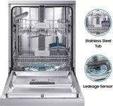 Samsung 13 Place Setting Freestanding Dishwasher with Intensive Wash (DW60M5042FS/TL, Stainless Steel, Stainless Steel Tub,Hygiene Clean, Height Adjustable Rack)