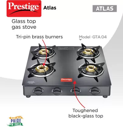 Prestige Atlas Glass Manual Stove
