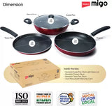 IMPEX Non-Induction base Festival Gift Set FKT(M), 3mm Thickness, Non-Stick Coated Cookware Set