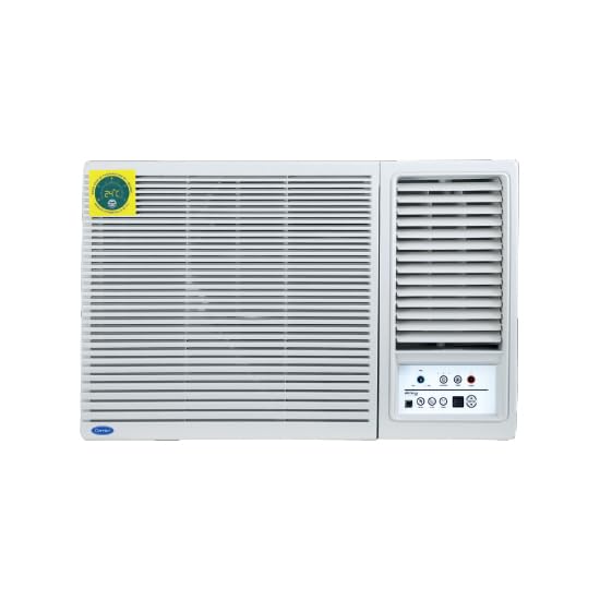 Carrier ESTRELLA GXi 1.5 Ton 3 Star Window Inverter AC with Dust Filter, Auto Restart, Turbo/Sleep/Dry Mode | 100% Copper Condenser | Energy Efficient, Cools Even at 52°C (CIW19EC3R36F0, White)