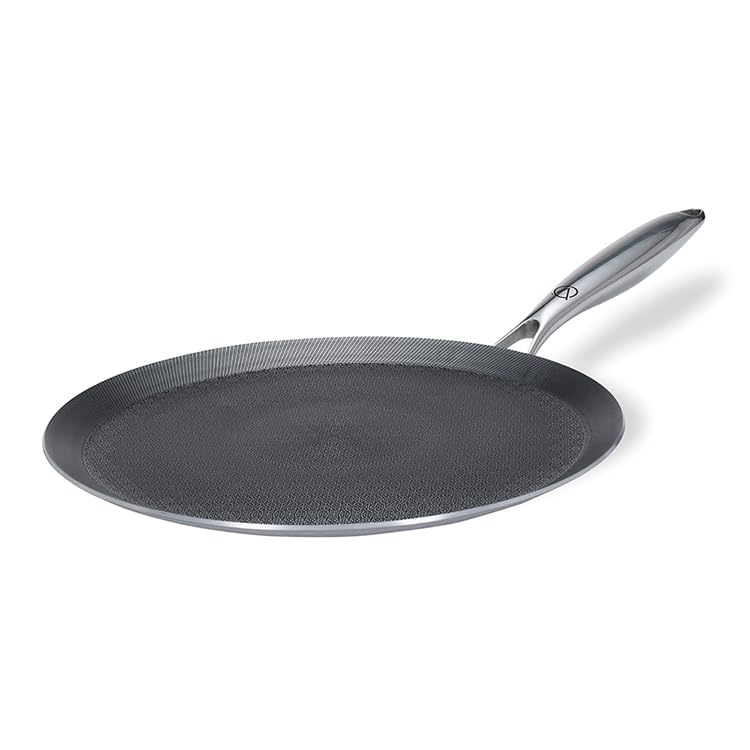 Arttdinox Triply Non Stick Tawa Stellar Stainless Steel | Etched Dosa Non Stick Pan | Tava for Roti | Gas and Induction Base | By Jindal Lifestyle, 28cm,