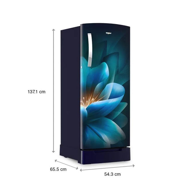 Whirlpool 192 Litres Direct Cool Single Door 3 Star Refrigerator with Base Drawer (Sapphire Forest, 215 IM PRO PRM 3S SAPPHIRE FOREST-72467)