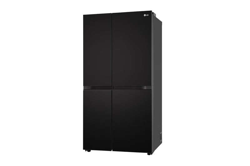 LG 650L Side-by-Side Refrigerator, Convertible, Multi-Air Flow Western Black, 3 Star (GL-B257JWB3)