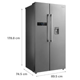 MRF5920WDSSF,Midea,Side By Side ,584 L ,Inverter, Water Dispenser, Silver (SS Finish) (open Box Like New)