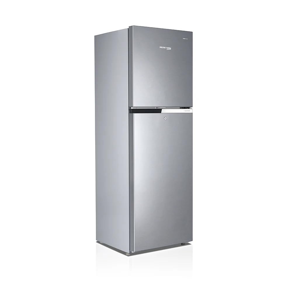 Voltas Beko RFF295C/WPXIR0I0000GD 250L 3 Star Frost Free Double Door Refrigerator (Brushed Silver)