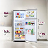 Godrej 223L 2 Star| New Launch| AI Powered| 30 days Farm Freshness| 360° Cooling| Inverter Frost Free Double Door Refrigerator (RF EON 244BN RI ST GL, Steel Glow)