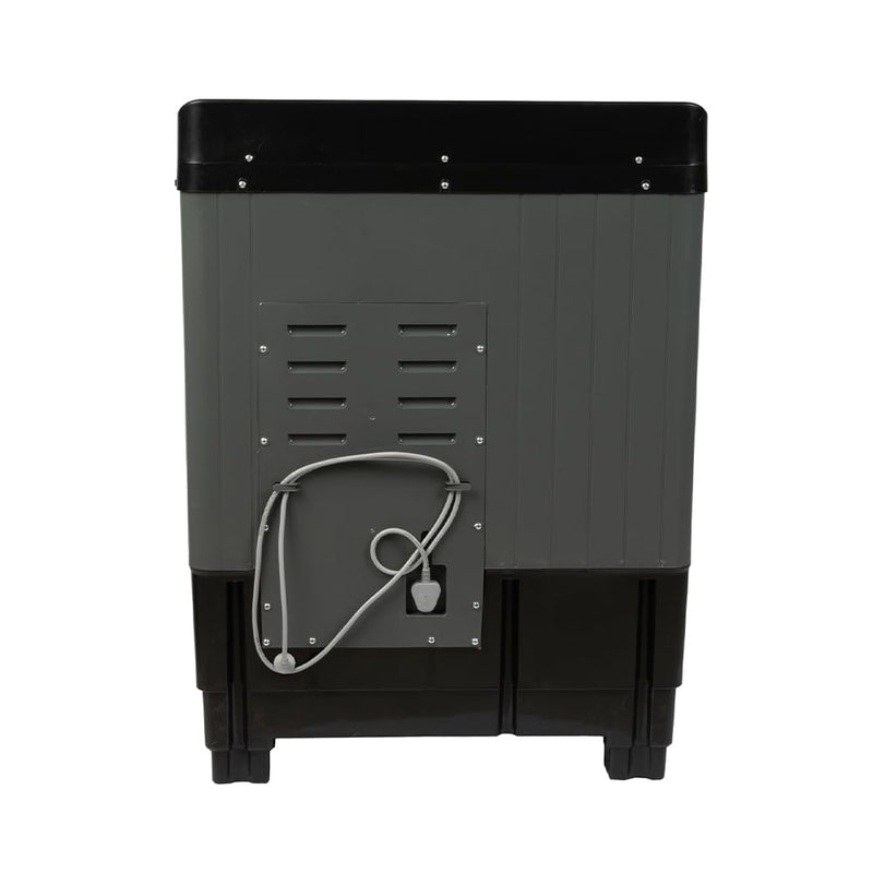 Midea Washing Machine Semi Automatic 7.5KG Glass Lid Black Grey (open Box Like New)