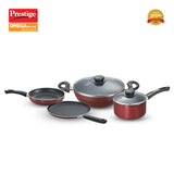 Prestige Aluminium Omega Deluxe Festive Pack 4 Pc Set(Omni Tawa- 28Cm,Fry Pan- 24Cm, Kadai- 24Cm & Milk Pan- 16Cm)