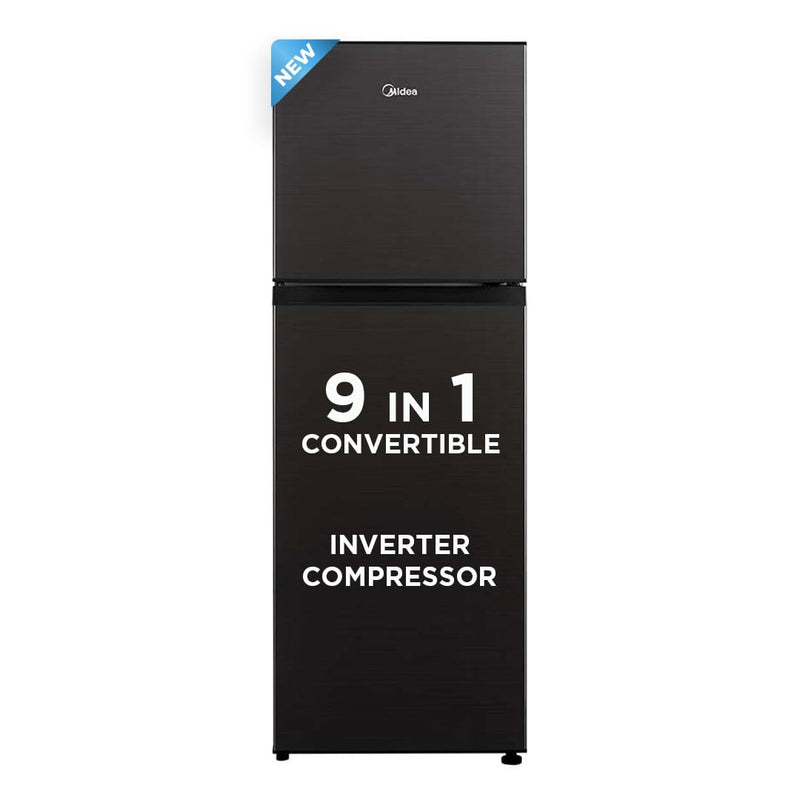MDRT359FGI28,Midea, Frost Free, Convertible, Net Capacity 233 L, Real Inverter, 3 Star, Jazz Black (open Box Like New)