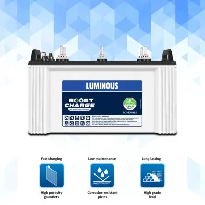 LUMINOUS BC 18048ST Tubular Inverter Battery (150Ah)