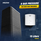 VOLTAS Aqua M 15 Litre 5 Star Vertical Storage Geyser with Quartzline Coating 155VMBWT