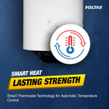 VOLTAS Aqua M 15 Litre 5 Star Vertical Storage Geyser with Quartzline Coating 155VMBWT