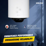 VOLTAS Aqua M 15 Litre 5 Star Vertical Storage Geyser with Quartzline Coating 155VMBWT