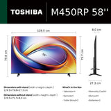 TOSHIBA 146 cm (58 inches) M450RP Series 4K Ultra HD Smart QLED TV 58M450RP (Black)
