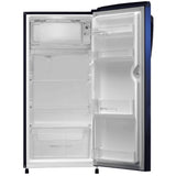 Haier 185L 2 Star Direct Cool Single Door Refrigerator|Toughened Glass Shelves|Large Veg Box|Fast Freezing with Longer Cooling Retention|Easy & Safe Clean Back (HRD-2062CMSF-N, Marine Spring Floral)