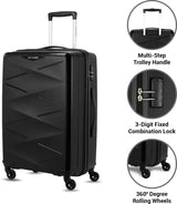 Kamiliant by American Tourister Kam Triprism Sp 68Cm - Black Check-in Suitcase - 27 inch