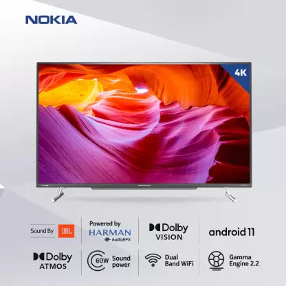 Nokia 127 cm (50 inch) Ultra HD 4K QLED Smart Android TV with Sound by JBL and Powered by Harman AudioEFX