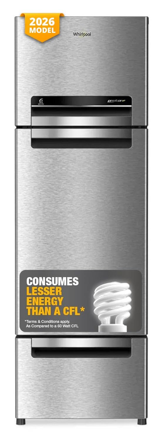 Whirlpool 300 L Frost Free Triple-Door Refrigerator | Zeolite Technology | Microblock Technology [FP 353D PROTTON ROY ALPHA STEEL (N)