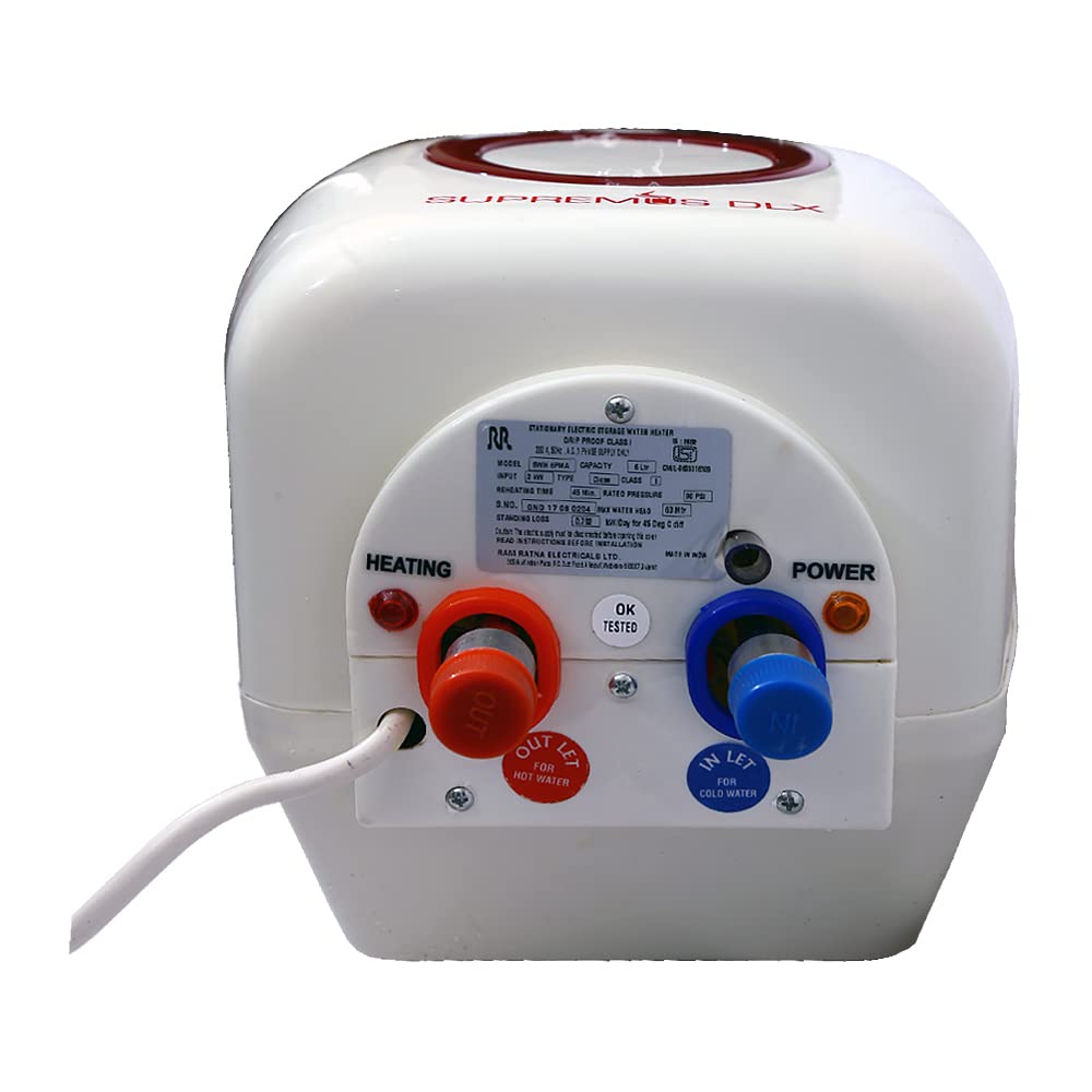 RR Electric Supremus DLX Vertical 15Liters (2000 watt) Storage Water Heater (Ivory)