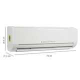 Mitsubishi 1.1 Ton 3 Star Split Hi-Wall Air Conditioner (SRK13CRS-S6, Copper Condenser, White)