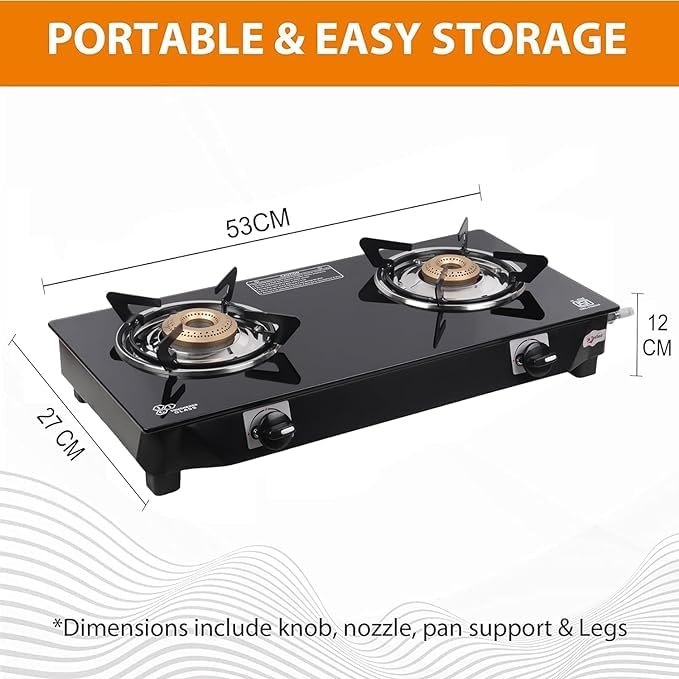 SMART LINE 2 BURNER Manual Ignition Cooktop