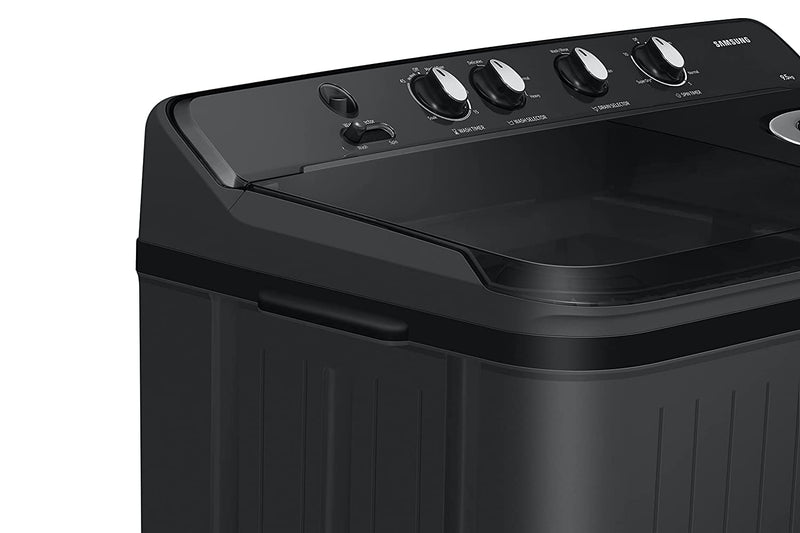 Samsung 9.5 Kg, 5 Star, Semi-Automatic Top Load Washing Machine (WT95A4260GD/TL, Air Turbo Drying, Dark Gray, 5 Year Warranty on Wash Motor)
