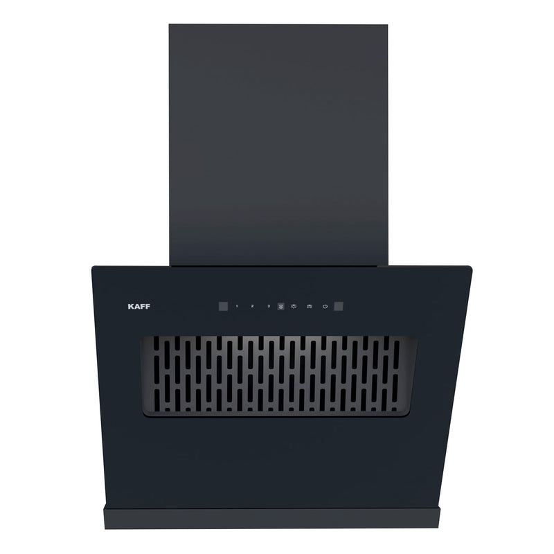 KAFF 1450 m3/hr 60 cm Slant Filterless Auto Clean Kitchen Chimney, Touch & Motion Sensor | Black | KES 60A