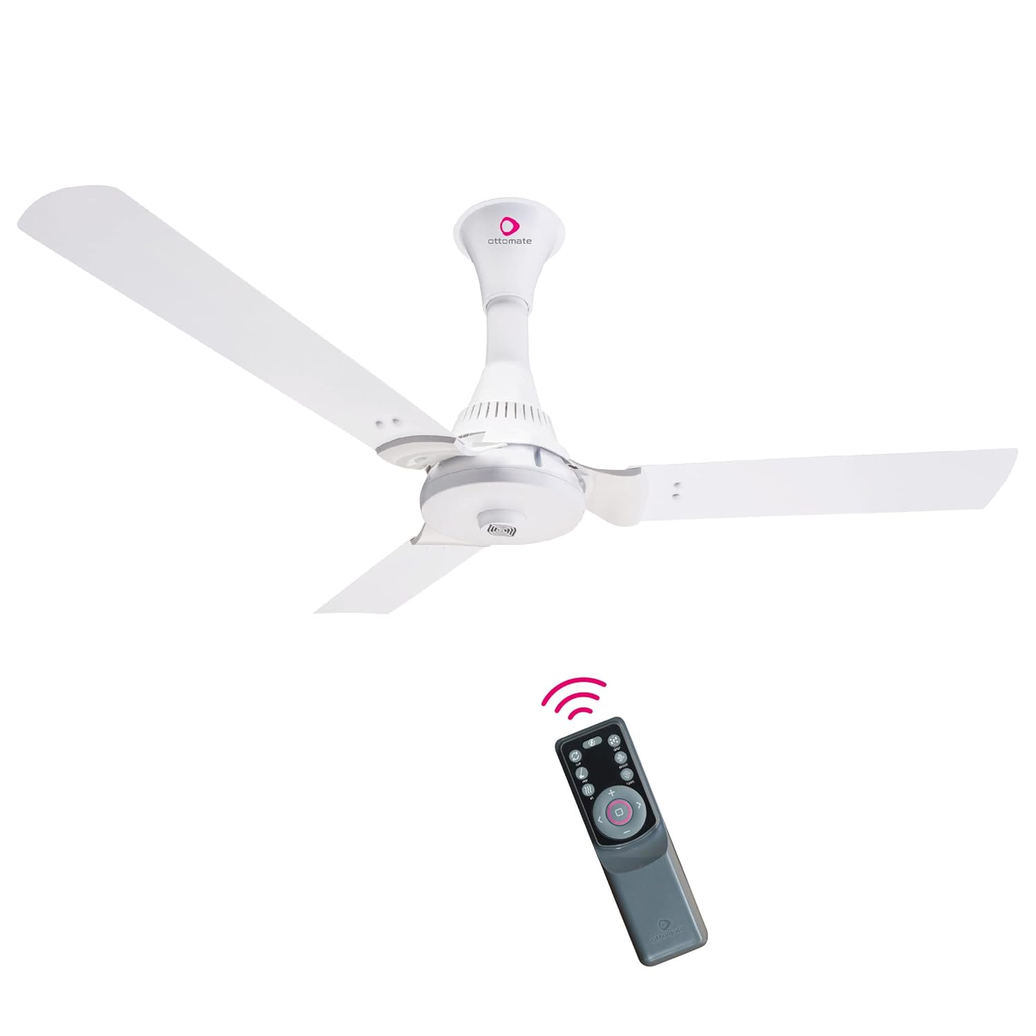 OTTOMATE Smart Shield Ceiling fan with Mosquito Repellent Smart BLDC with Remote (Angel White, Pack of 1)