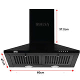 Inalsa Cooker Hood Ekon 60BK