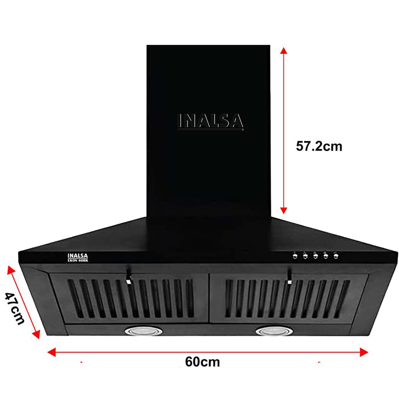Inalsa Cooker Hood Ekon 60BK