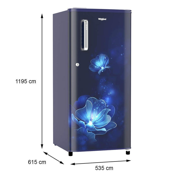 Whirlpool 184 L 3 Star DirectCool Single Door Refrigerator 205 WDE PRM 3S SAPPHIRE RADIANCEZ 2023 Model