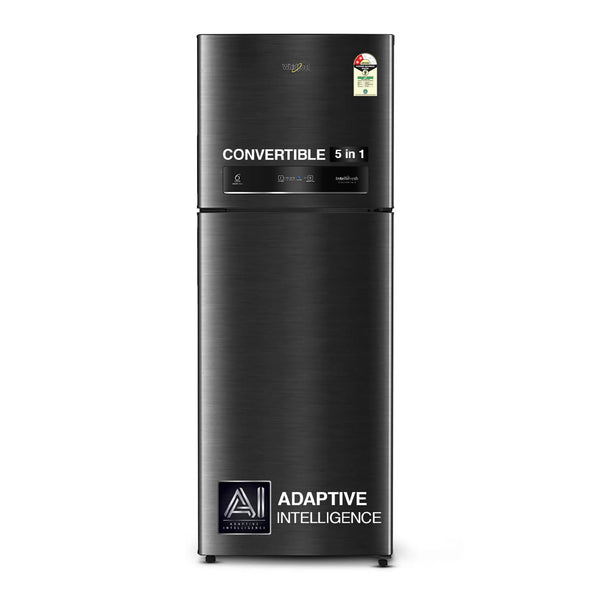 Whirlpool 411L 2 Star IntelliFresh Convertible Inverter Frost Free Double Door Refrigerator (IF INV CNV 455 Steel Onyx-Z, 2s)