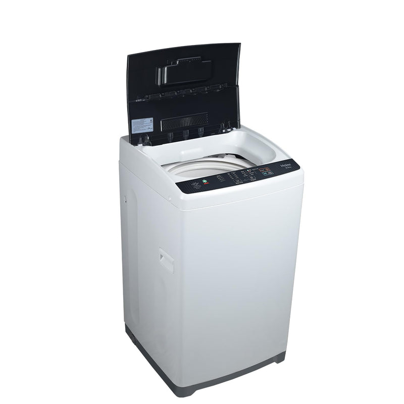 Haier 6 kg 5 Star Oceanus Wave Drum Washing Machine Fully Automatic Top Load (HWM60-AE, Moonlight Silver)